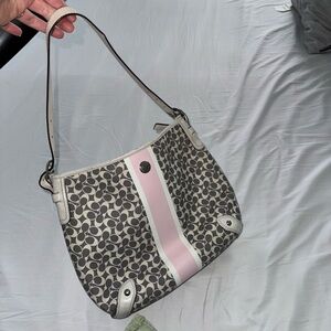 Coach Gray and Pink Women's Bag